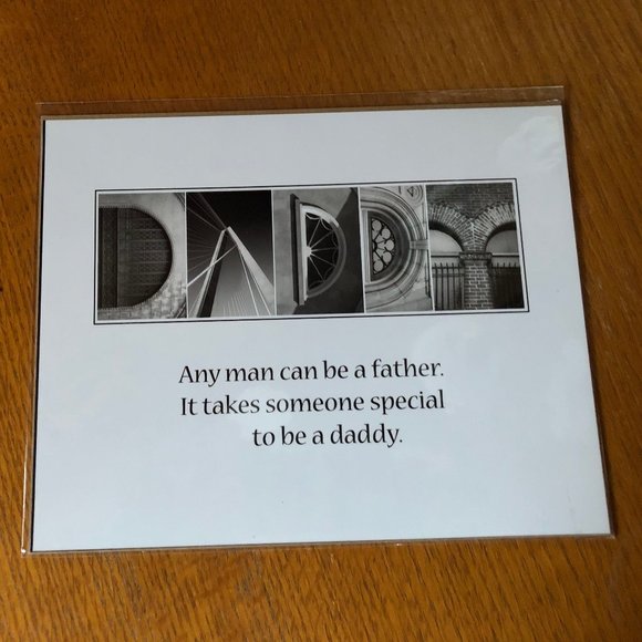 8x10 DADDY Alphabet Art photograph - Picture 1 of 1